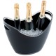 Acryl champagne bowl groot zwart