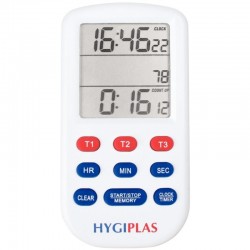 Hygiplas kookwekker met drievoudig display