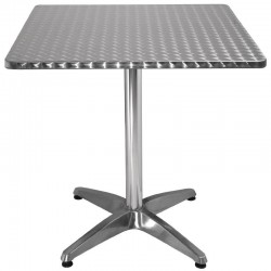 Bolero vierkante RVS bistrotafel 70cm