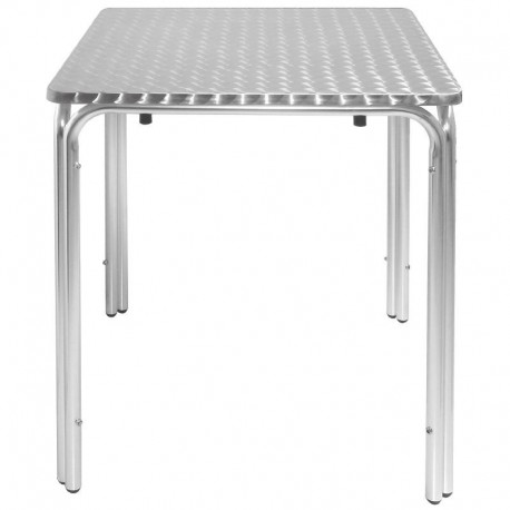 Bolero vierkante RVS bistrotafel 60cm