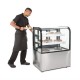 Polar gekoelde vitrine met gebogen glas 270 liter