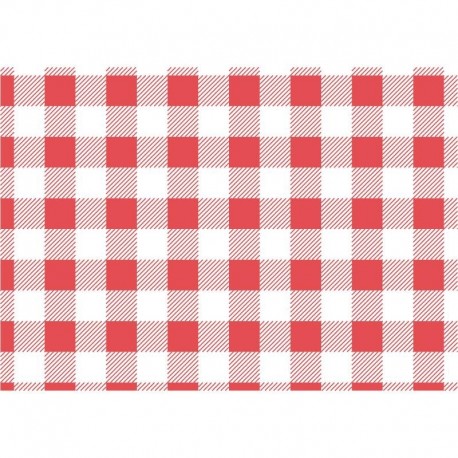 Rood Gingham vetvrij papier 31x38cm