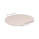 Ronde pizzasteen met metalen houder