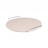 Ronde pizzasteen met metalen houder
