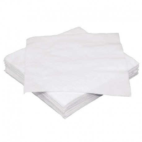 Fiesta cocktailservetten wit 25cm 250 stuks