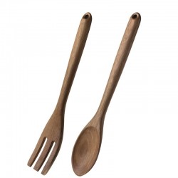 Olympia houten saladebestek