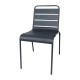 Bolero stalen stoel grijs - 4 stuks
