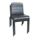 Bolero stalen stoel grijs - 4 stuks
