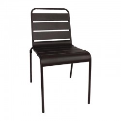 Bolero stalen stoel zwart - 4 stuks