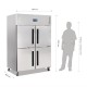Polar Gastro 2-deurs koeling met gedeelde deuren 1200ltr
