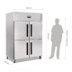 Polar Gastro 2-deurs vriezer met gedeelde deuren 1200ltr