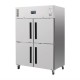 Polar Gastro 2-deurs vriezer met gedeelde deuren 1200ltr