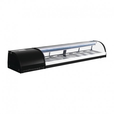 Polar gekoelde sushivitrine 7 x GN1/3