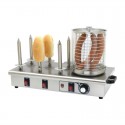 Buffalo hotdogwarmer met 6 warmhoudpennen