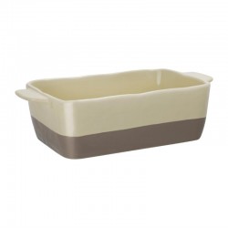 Olympia braadslede van keramiek crème en taupe GN 1/3