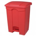 Jantex afvalemmer rood 65L