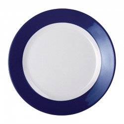 Kristallon Gala melamine bord met blauwe rand 19,5cm