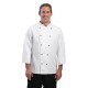 Whites Chicago unisex koksbuis lange mouw wit XS