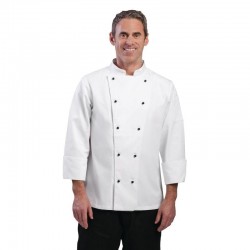 Whites Chicago unisex koksbuis lange mouw wit XS