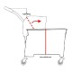 Jantex rolemmer met wringer rood 20ltr