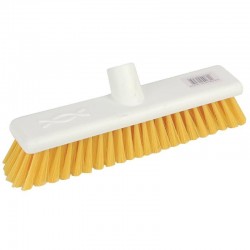 Jantex zachte hygiënische bezem 30cm geel