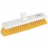 Jantex zachte hygiënische bezem 30cm geel
