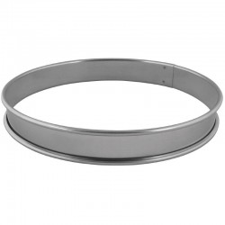 Matfer platte RVS taartring glad 28cm