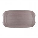Roltex Wave dienblad grijs houtnerf 43x23cm
