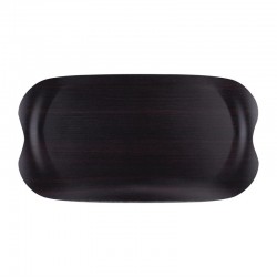 Roltex Wave dienblad donker houtnerf 43x23cm