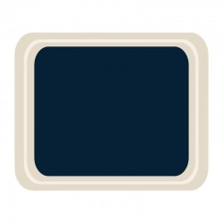 Roltex Original dienblad blauw 42x32cm
