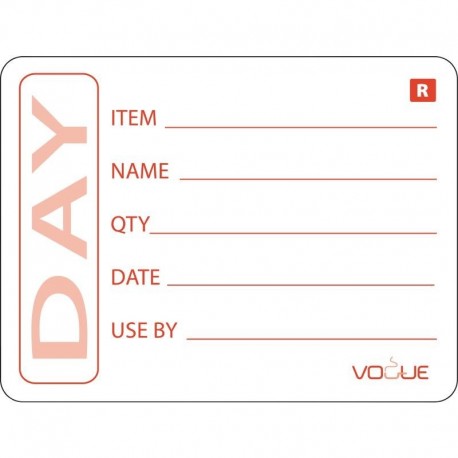 Vogue productstickers bereide maaltijden
