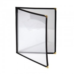 Olympia American Style menuhouder A4 zwart dubbel