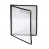 Olympia American Style menuhouder A4 zwart dubbel