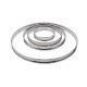 Matfer Bourgeat platte RVS taartring glad 16cm