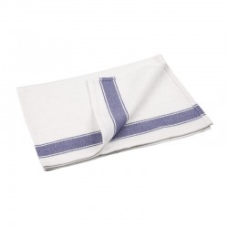 Vogue theedoek met blauwe rand