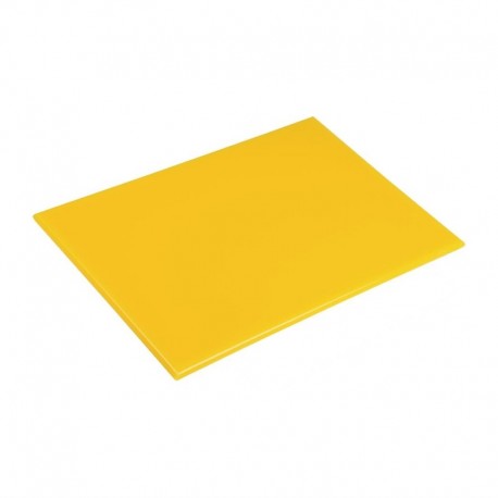 Hygiplas antibacteriële HDPE snijplank geel 455x305x12mm