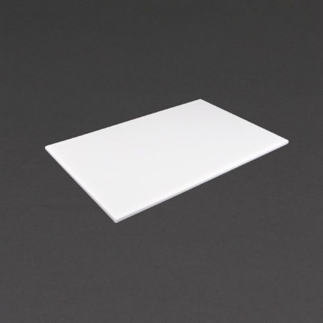 Hygiplas antibacteriële HDPE snijplank wit 455x305x12mm