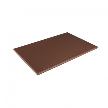Hygiplas antibacteriële HDPE snijplank bruin 455x305x12mm