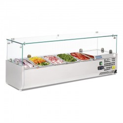 Polar opzetkoelvitrine 5x GN1/4