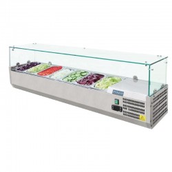Polar opzetkoelvitrine 7x GN1/4
