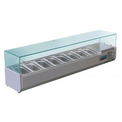 Polar opzetkoelvitrine 8x GN1/4