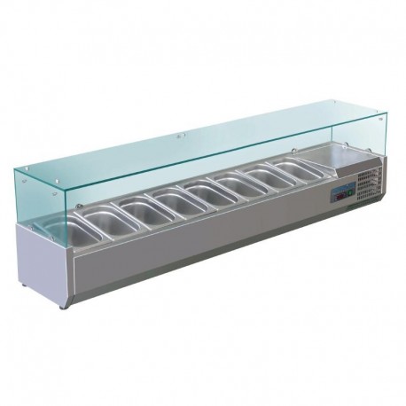 Polar opzetkoelvitrine 8x GN1/4