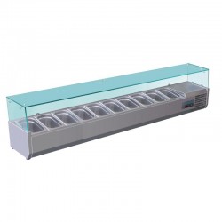 Polar opzetkoelvitrine 10x GN1/4