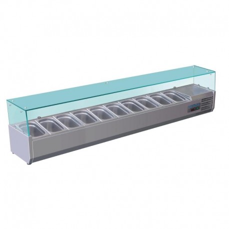 Polar opzetkoelvitrine 10x GN1/4