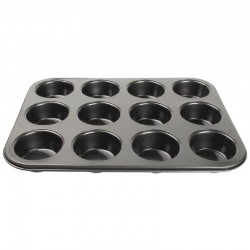 Vogue koolstofstalen antikleef bakvorm 12 muffins