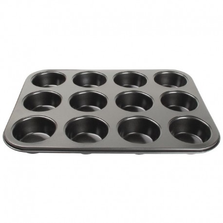 Vogue koolstofstalen antikleef bakvorm 12 muffins