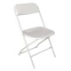Bolero opklapbare stoel wit (10 stuks)