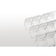 Bolero opklapbare stoel wit (10 stuks)