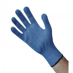 Blauwe snijbestendige handschoen M