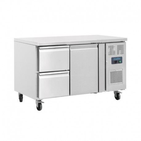 Polar gekoelde werkbank 1 deur en 2 laden 228ltr